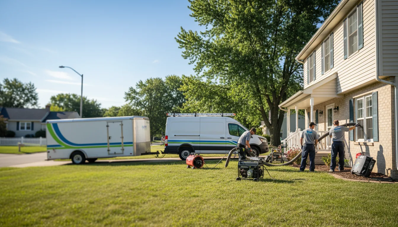 Flooded Basement Restoration And Cleanup With Repair in Roxana, IL near me
